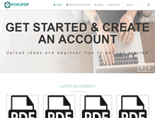 Tablet Screenshot of pingpdf.com